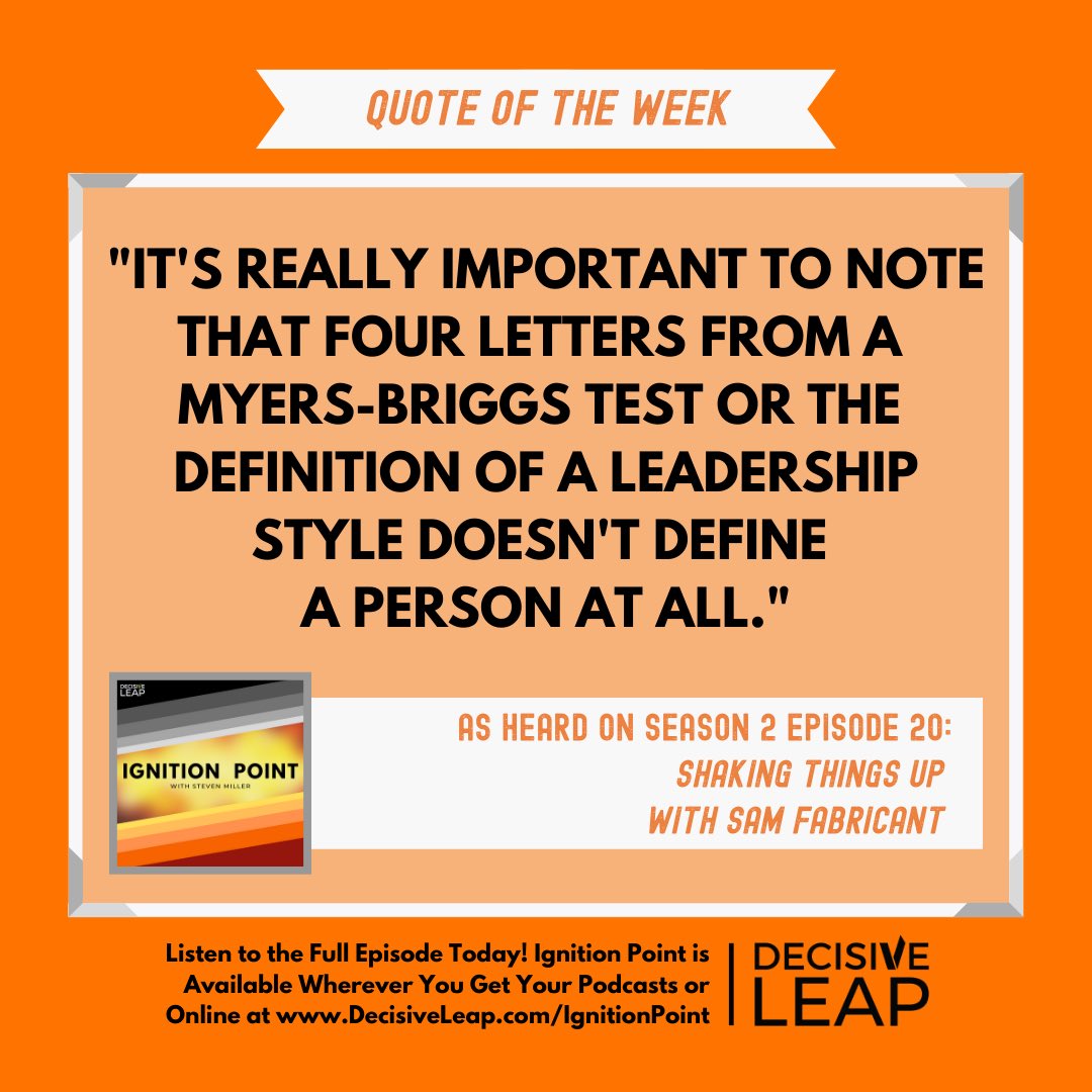 samfabricant's tweet image. I was just featured on #IgnitionPoint - a podcast for ambitious #youngprofessionals and aspiring #leaders - where I got to discuss the value of shaking things up and how seeking discomfort can lead to growth. You can listen to it here: bit.ly/S2E20-Experime… @stevemiller