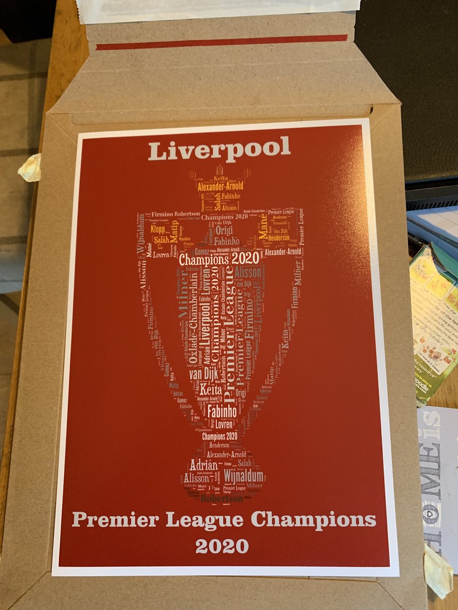 Liverpool Fans #champions 
I’m giving two of these prints to followers at 11pm tonight.
To enter just; 
- RT this
- Follow me
#LFC #LFCFamily #YNWA
