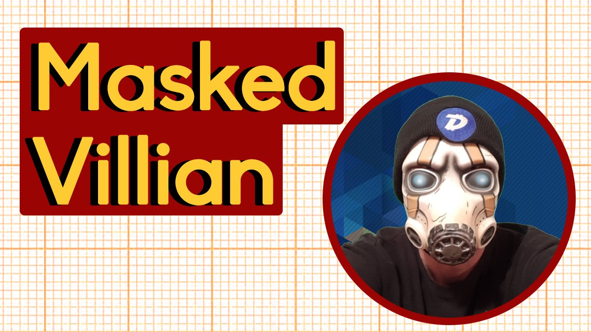 DigiByteDaily's tweet image. Today the #DigiByteProfileProject features community member @MaskedVillian!

Masked joined the #DigiByte Community in 2017 after looking into blockchain technology. He found the #DGB community as amazing as the tech and was instantly hooked!