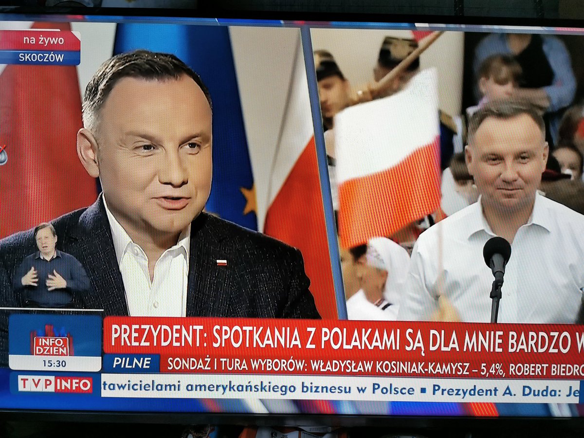 LukKubiak's tweet photo. Cztery godziny przed ciszą wyborczą Gościem Wiadomości jest... @AndrzejDuda. Ciekawe kiedy w Gościu Wiadomości byli inni kandydaci na prezydenta? Przypominacie sobie? Misja TVP to teraz tępa propaganda a nie rzetelne przekazywanie obiektywnych informacji. #StopDuda #Obiektywizm https://t.co/x9KKlPP9sf