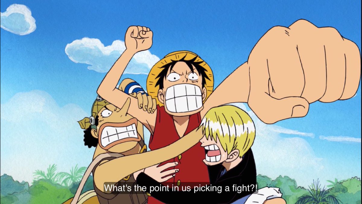 LUFFY DONT PICK A FIGHT WITH THE GUY WOSJLSKW