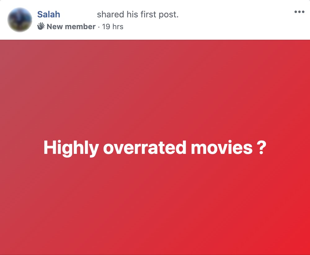 So this happened in a group I'm in on Facebook discussing Parasite...Overrated: "it’s a cheap shot at Tarantino’s worst movie"Me: "that's a really vague critique. What didn't you like?"Character limit (not a cliffhanger) so the reply is in the next tweet.