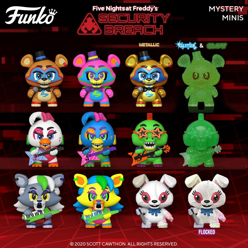 Funko tweets Five Nights At Freddy's Security Breach characters