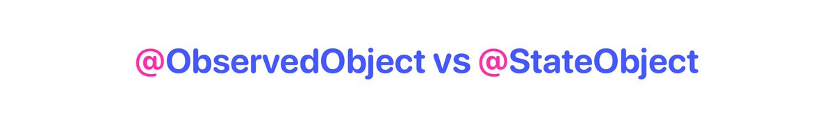 SwapnanilDhol's tweet photo. https://t.co/NyxCgMWGid
#SwiftUI 2.0 brings a new @StateObject property wrapper which is similar to @ObservedObject. So, why does it exist and when do we use it? Understand from a small post on my blog here:
https://t.co/NyxCgMWGid
#WWDC20 #PropertyWrappers #SwiftLang https://t.co/PDiDq7XGLK