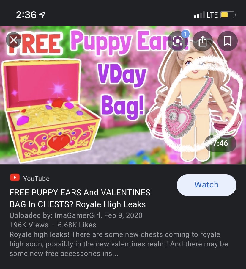 Royale High Puppy Ears Chest