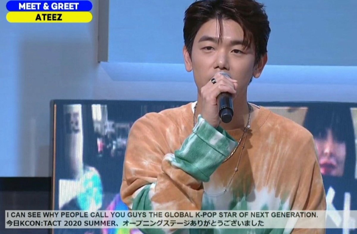 Eric Nam talking about ATEEZ'I can see why people call you the global K-pop star of next generation' @ATEEZofficial  #ATEEZ    #에이티즈  