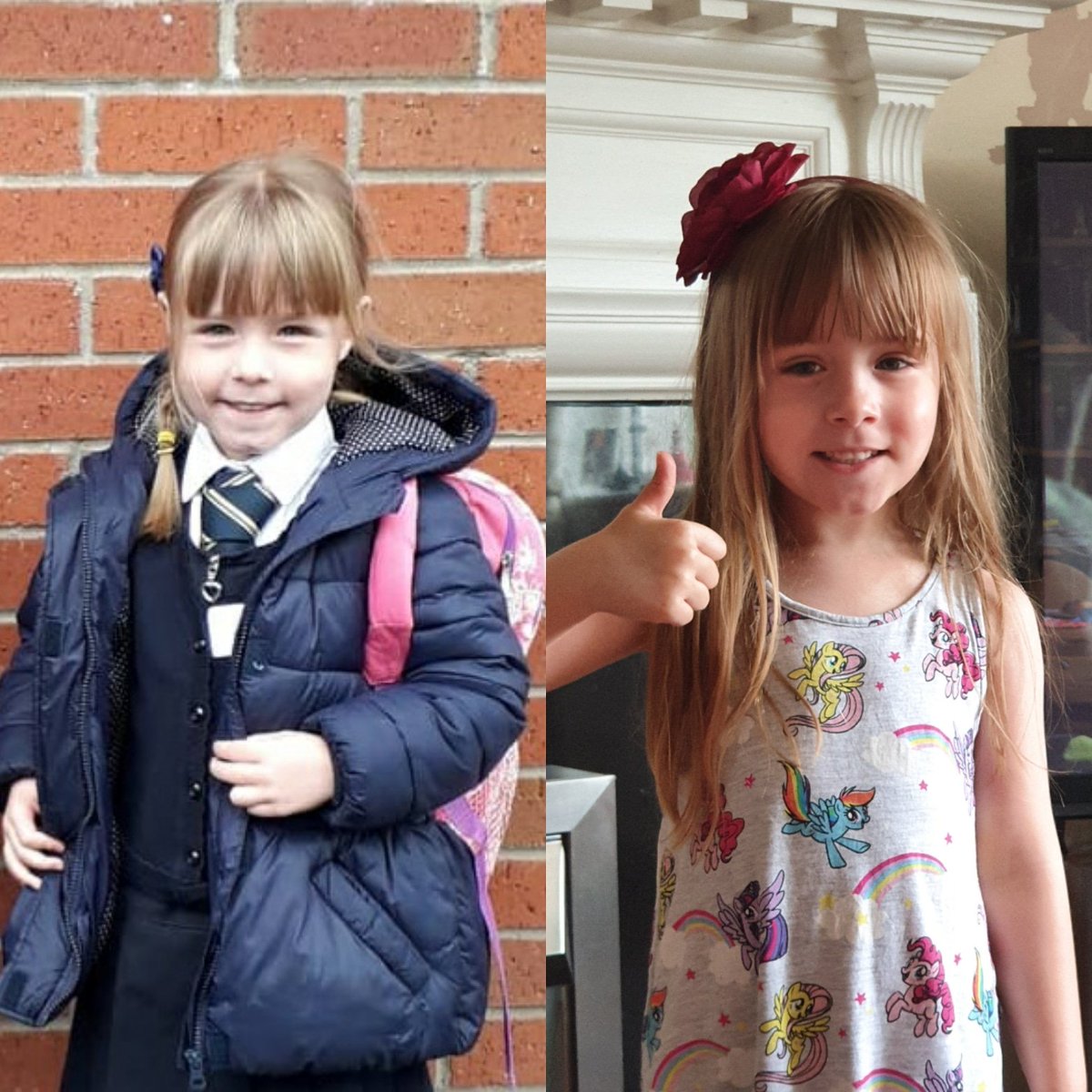 LadyLucifer83's tweet photo. First day and last day of Primary 1 💜 Been challenging but all credit to Daddy who did it all while I was at work. 
#schoolsout #movingup #32weeker https://t.co/5XasrxBObY