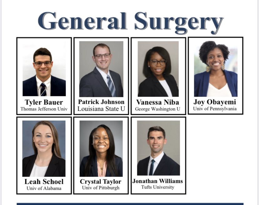 This type of stuff shows because we have been able to attract super star talent. cc: @Gifty_Kwakye_MD Also the next big name in academic surgery,  @SidraBonner. Not to mention this intern class!!!!