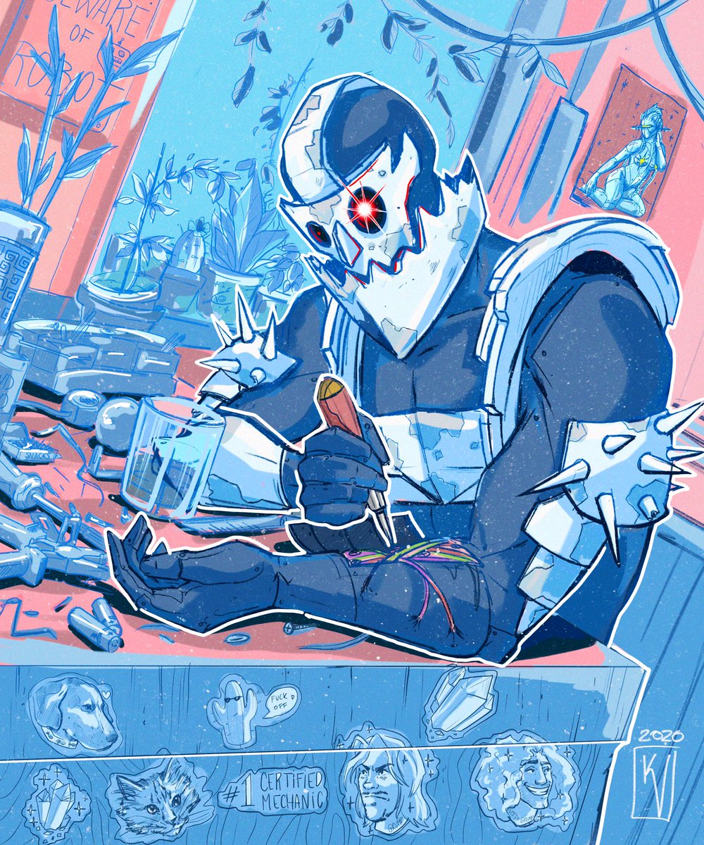 Man i’ve gotten rusty fast, but here’s Havve performing some self love, which we all should make sure to do these days✨ 

#havvehogan #twrp #fanart #sketch