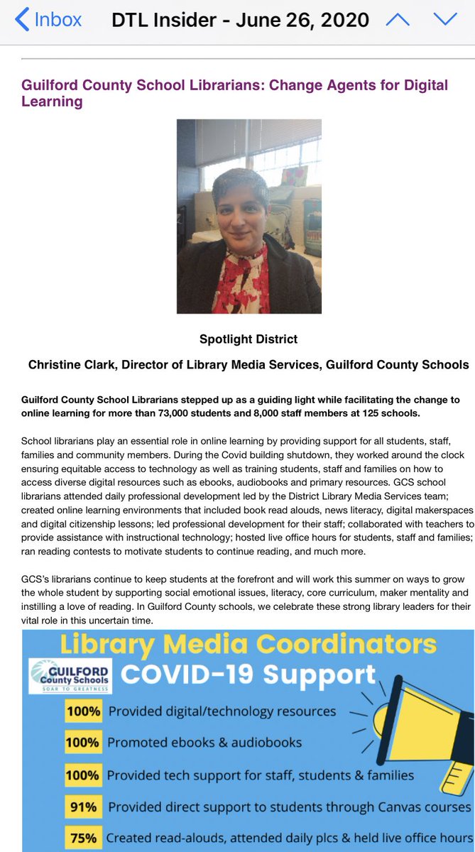 ChristinekClark's tweet image. Shout out to the best School Libray Media Coordinators! “Change Agents for Digital Learning” #GCSLibraryMedia