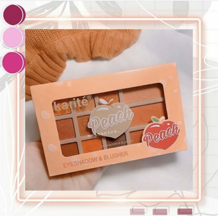 meananics_'s tweet photo. Love beauty sweet 🍑🍑 eyeshadow + blush on 
Warna cocok untuk sehari- hari / kerja / ngemall biar mata lebih terlihat fresh dan bercahaya cantik pasti ya dong.
IDR 45.000 per pcs.
Yuk langsung order💛💛
#jualmakeup 
#jualmakeupmurah #jualmakeupthailand https://t.co/GE5yfz6TzI