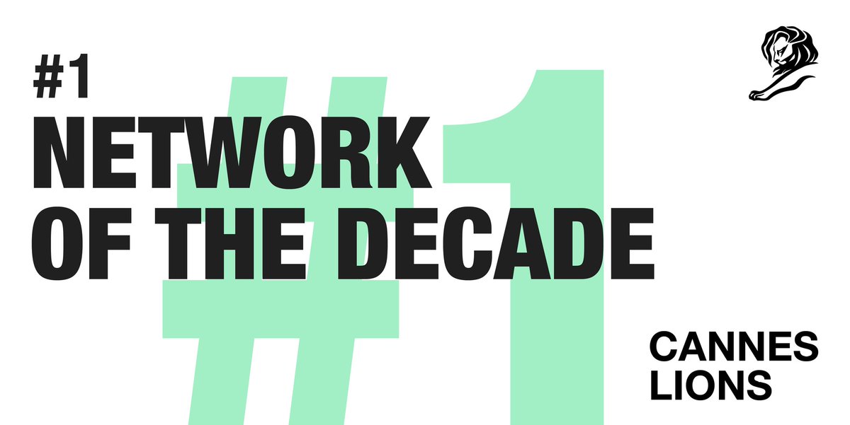 BBDOdublin's tweet photo. We’re proud to be part of the @cannesLions Network of the Decade. https://t.co/oumcgEhOry