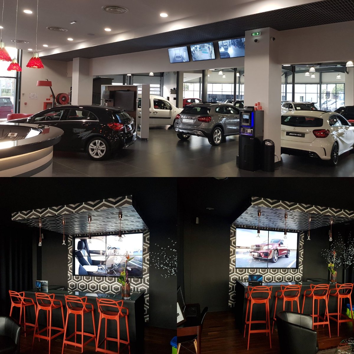 ontech34's tweet photo. Retour sur de belles intégrations réalisées pour le groupe LG AUTOMOBILES ! 🤩🎆
#affichagedynamique #videowall  #samsung #mercedes https://t.co/eLeC1T7txR
