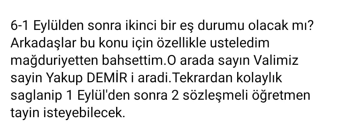 <a href="/safran1958/">Mustafa SAFRAN</a> Verilen söz kılavuzda yerine getirilmedi. #1eylülailebirligi grubu olarak resmiyeti bekliyoruz. Verilen soz havada kalmasın, aileler parçalanmasın.