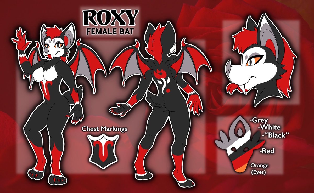 Furry Ref Sheet Base Bat - Douga Wallpaper