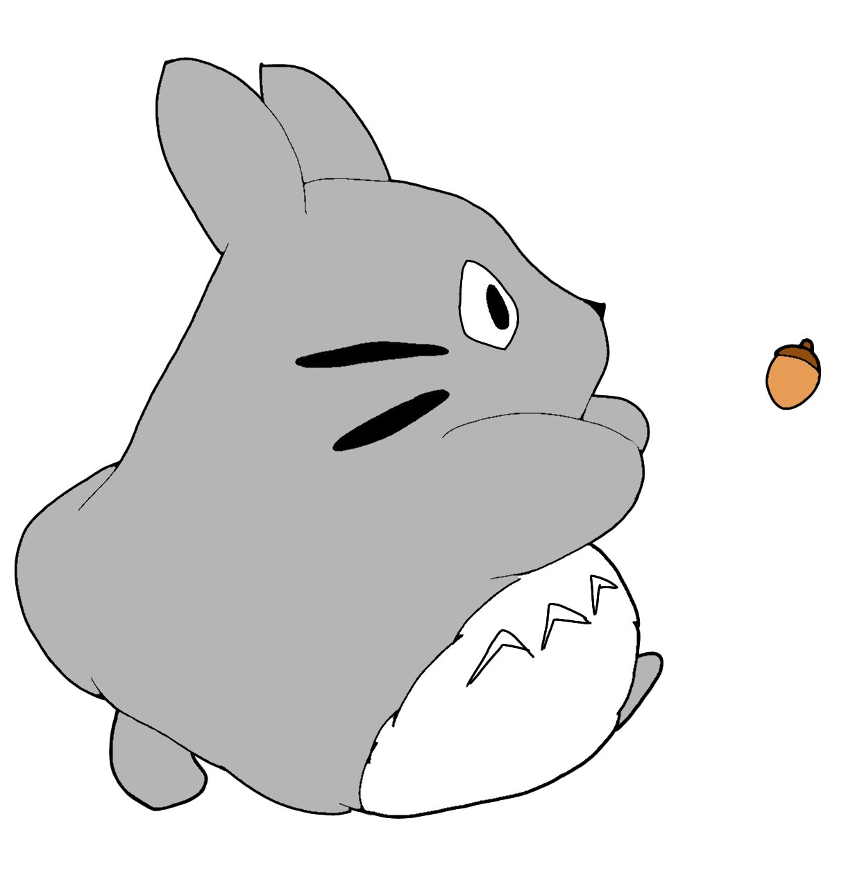 にこ茶 トトロを描いたもの 草原は気分 トトロ ジブリ イラスト 落書き T Co Fhrkiy2ckl Twitter