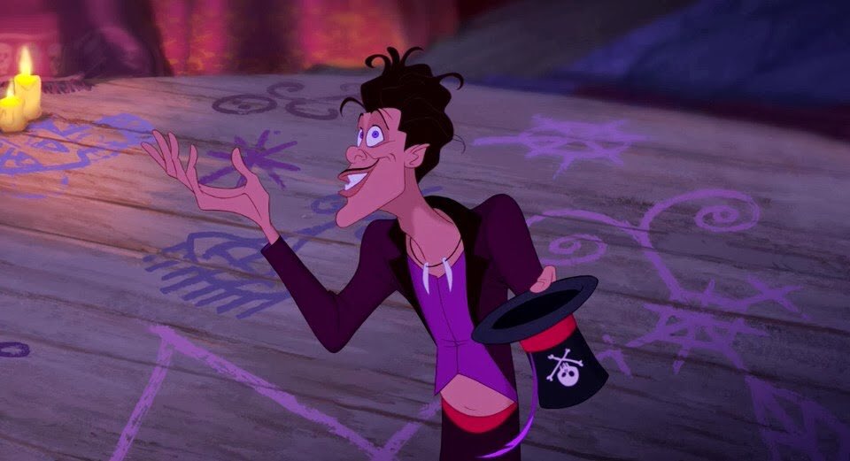 skipppppy_art's tweet photo. Immensely pissed that “tall skinny evil guy in a fun and brightly coloured suit who is also very charismatic and cunning” is the standard for tumblr sexymen but I don’t see an OUNCE of love for Dr Facilier!!! He does it better than all of them!!! https://t.co/eTISsWWAAo