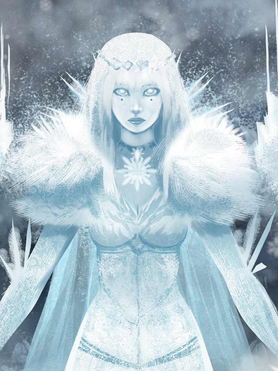 theraulovsky's tweet photo. Enyd #changeling #changelingthelost #iceform #icequeen #snow #icemaiden #snowelemental #snow https://t.co/cYobAaJNIu