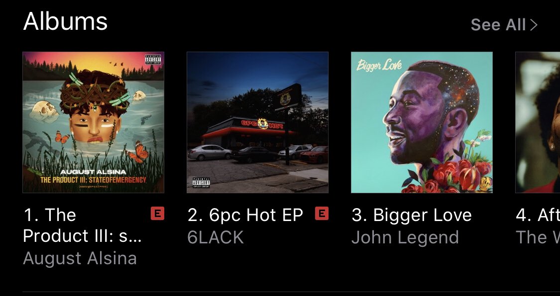 bawsedez_'s tweet photo. My love @AugustAlsina is now number 2 on Apple Music R&B chart and still number 1 on iTunes R&B chart! π₯ #TheProduct2 #stateofEMERGEncy https://t.co/Tl633GLeT4