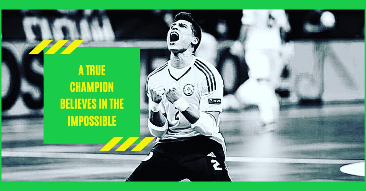 A true champion believes in the impossible 🙌

#futsalgoalkeeper