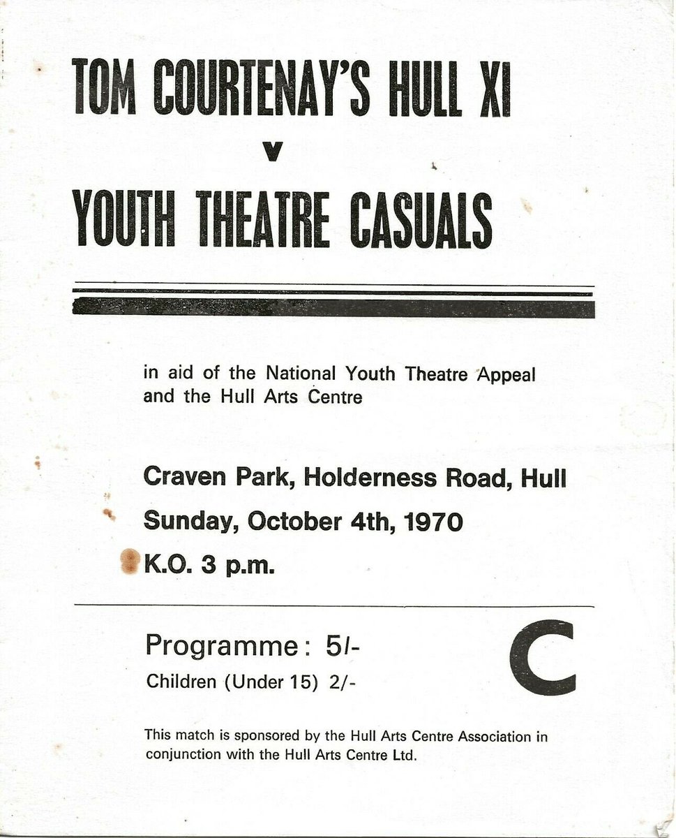 TigersEarly's tweet photo. Some names in this game- anyone attend ?  Did Leonard Rossiter play? https://t.co/DpTdFqrcte