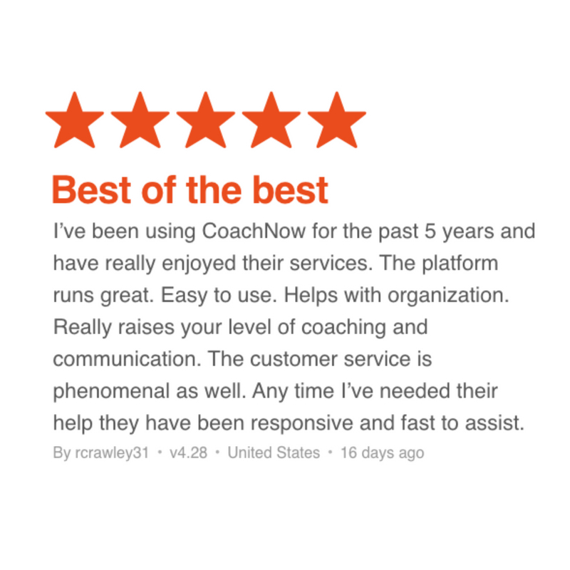 CoachNow_App's tweet photo. We live and breathe coaching so we're always stoked to hear from our members that we're on the right path!
___
#testimonial #coachnow #connectedcoach #golf #pga #topgolf #pgatour #golfcoach #onlinecoaching #remotecoaching https://t.co/YBZpSTu0e6