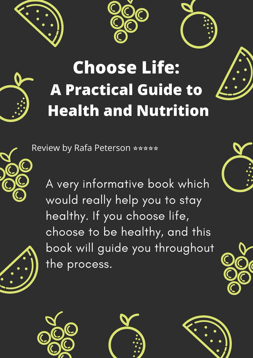 New review on Amazon!

Grab a copy now! Choose Life: A Practical Guide to Health and Nutrition at amzn.to/2LQ5cEX