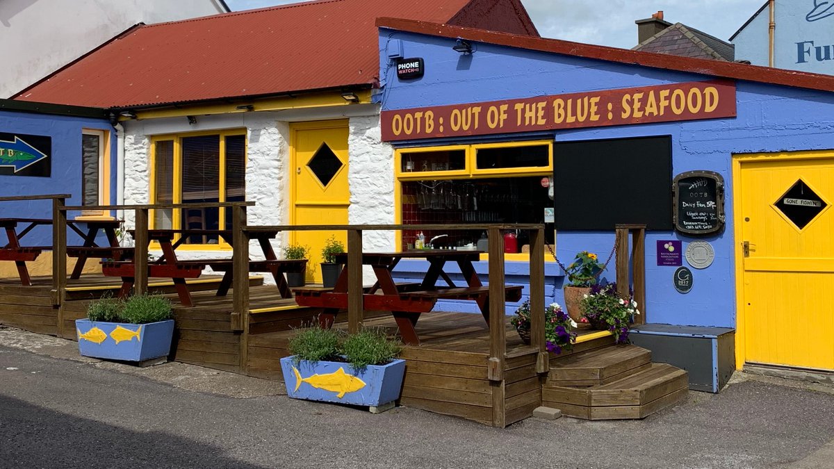 OOTBdingle's tweet photo. Some good news at last, @ootbdingle coming "Out of the Covid" from 5pmMon29June and planning all day 7 days from 1pmSat4July with a very fishy afternoon &amp; evening menu. We are ready, safe and prepared &amp; looking forward to entertaining you all again. Rocknroll &amp; Sole @ the Blue. https://t.co/eii7gbnDcw