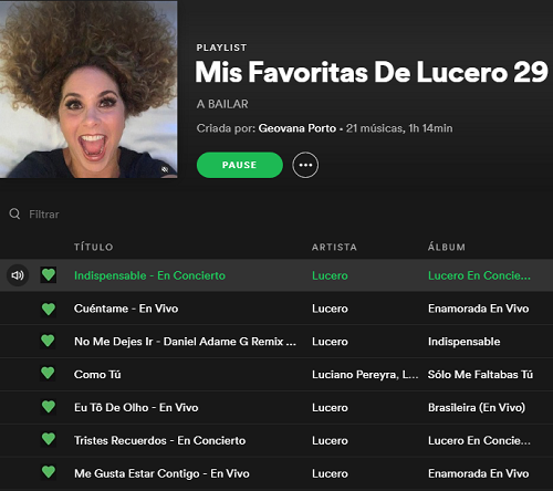 GePortoLucerina's tweet photo. @LuceroMexico Diva amada, para que nos suba el ánimo, fiz a Playlist 29 bem alegre, como você nesta imagem linda!!💖
A bailar💃🕺 #subalecompa Aayy como eu amo! Suas músicas irão marcar para sempre momentos da minha vida!💞🥰 #MisFavoritasDeLucero
https://t.co/GXGNACasnQ https://t.co/ar1H3TIT2A