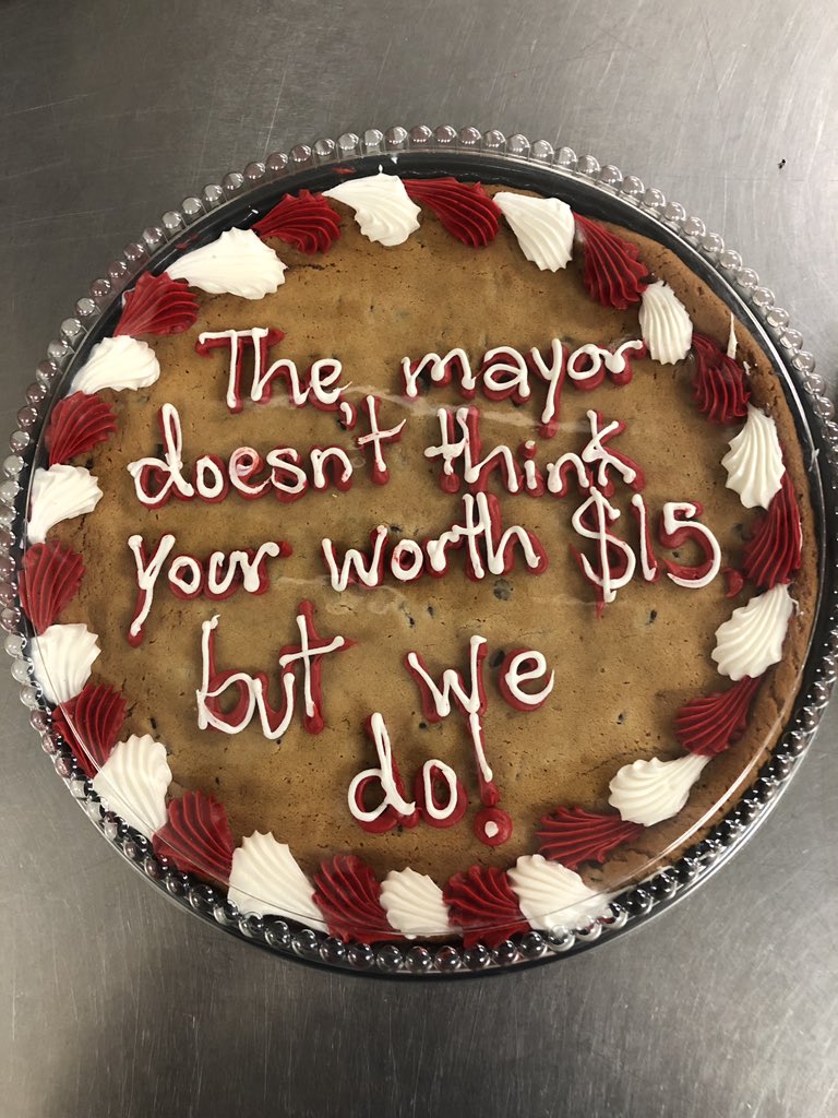 AFFA332's tweet photo. The support we have had from the citizens of #AVL for ALL fire fighters to get $15/hr has been amazing! A resident brought these treats to the B-Shift crew at Station 1 earlier today. Keep calling/emailing the Mayor and Council, your voice matters!
#FightFor15ForFireFighters https://t.co/Xm85qmNHku