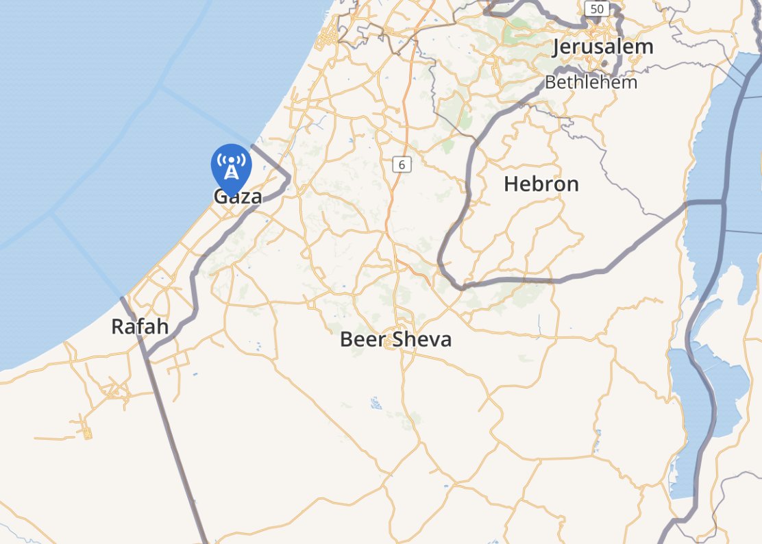 sfrantzman's tweet photo. At around 21:00 sirens sounded and reports of two rockets fired from Gaza. https://t.co/HNzpEhpKRv