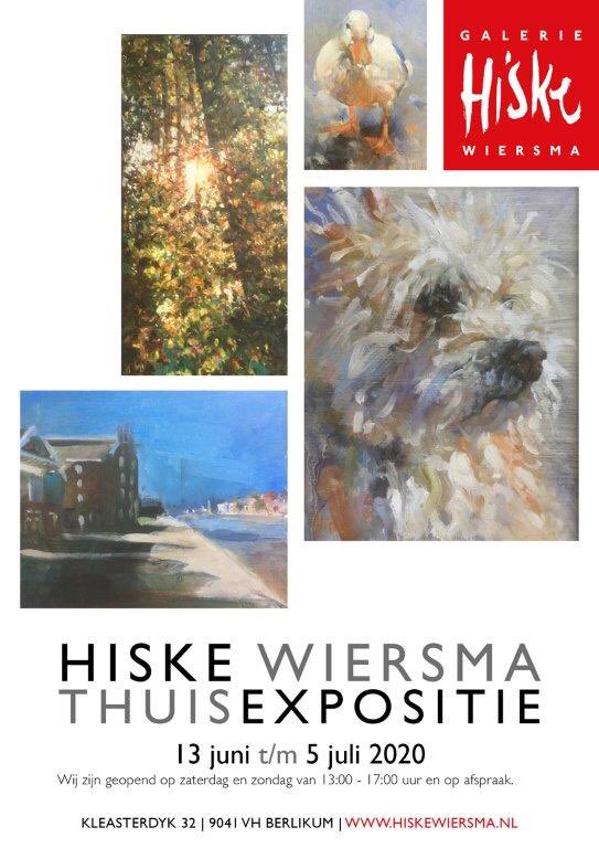 Expositie bij de kunstenaar thuis’ t/m 5 juli, za/zo, 13-/7 uur #GalerieHiskeWiersma Berltsum #Friesland #expositie #hiske
