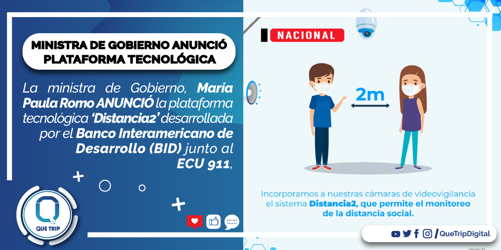 QueTripDigital's tweet photo. #QueTrip / ‘Distacia 2’ el software que promete ayudar a controlar el distanciamiento social. https://t.co/Hz839yzrDn