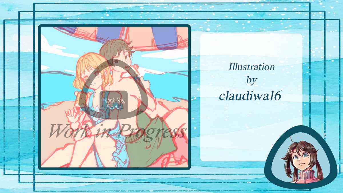 ThanksFuruba's tweet photo. 🍙 We have another WIP from one of our amazing contributors

@claudiwa16 is doing a cute summer illustration of Kisa and Hiro! 🍙 #fruitsbasket https://t.co/onMbPkgiyI