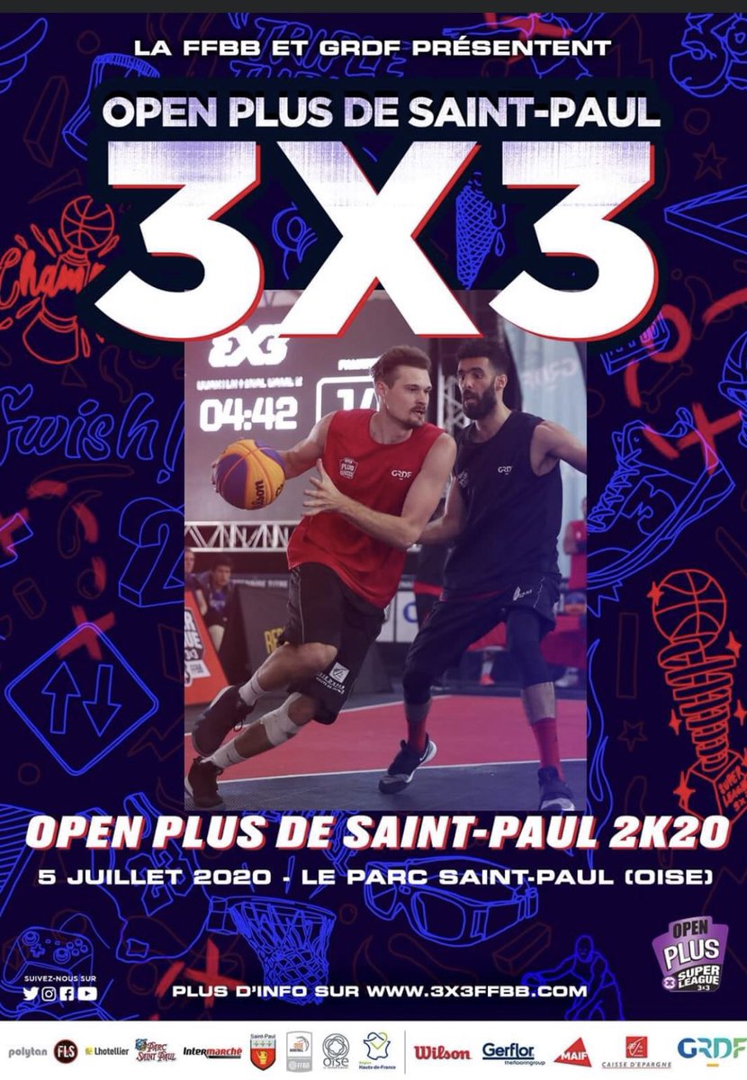 basketoise's tweet photo. c'est par le 3x3 que le jeu va reprendre dans l'Oise.
La superleague 3x3 revient à St Paul le dimanche 5 juillet avec 16 équipes parmi les meilleures de France.
Objectif victoire et qualification pour l'open de France
Le retour au jeu est lancé
#oiseup @3x3Ffbb @ffbasketball https://t.co/0daQAkq0wP