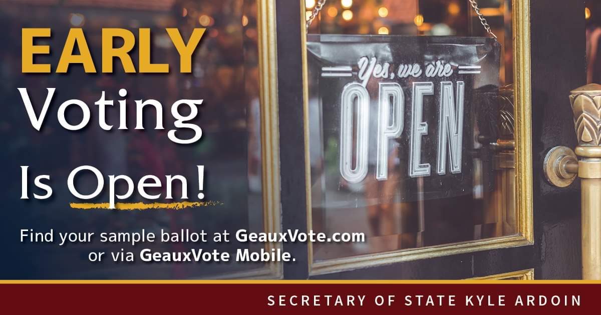 miracleguppy's tweet photo. 📬🗳💥LOUISIANA PRIMARY SAT JULY 11💥📬🗳

👍🏽🗳EARLY Voting June 20-July4 8:30-6 (🚫Sun)👍🏽🗳

🚨📬Request Absentee Ballot By JULY 7 https://t.co/FpTK6azrpc📬🚨

❓Qualified For Absentee Ballot ✔https://t.co/h3mDG5bqWr❓
       
#VoteByMailLA #VoteLA #LADEM #GeauxVote https://t.co/z6h4Kwf2IB