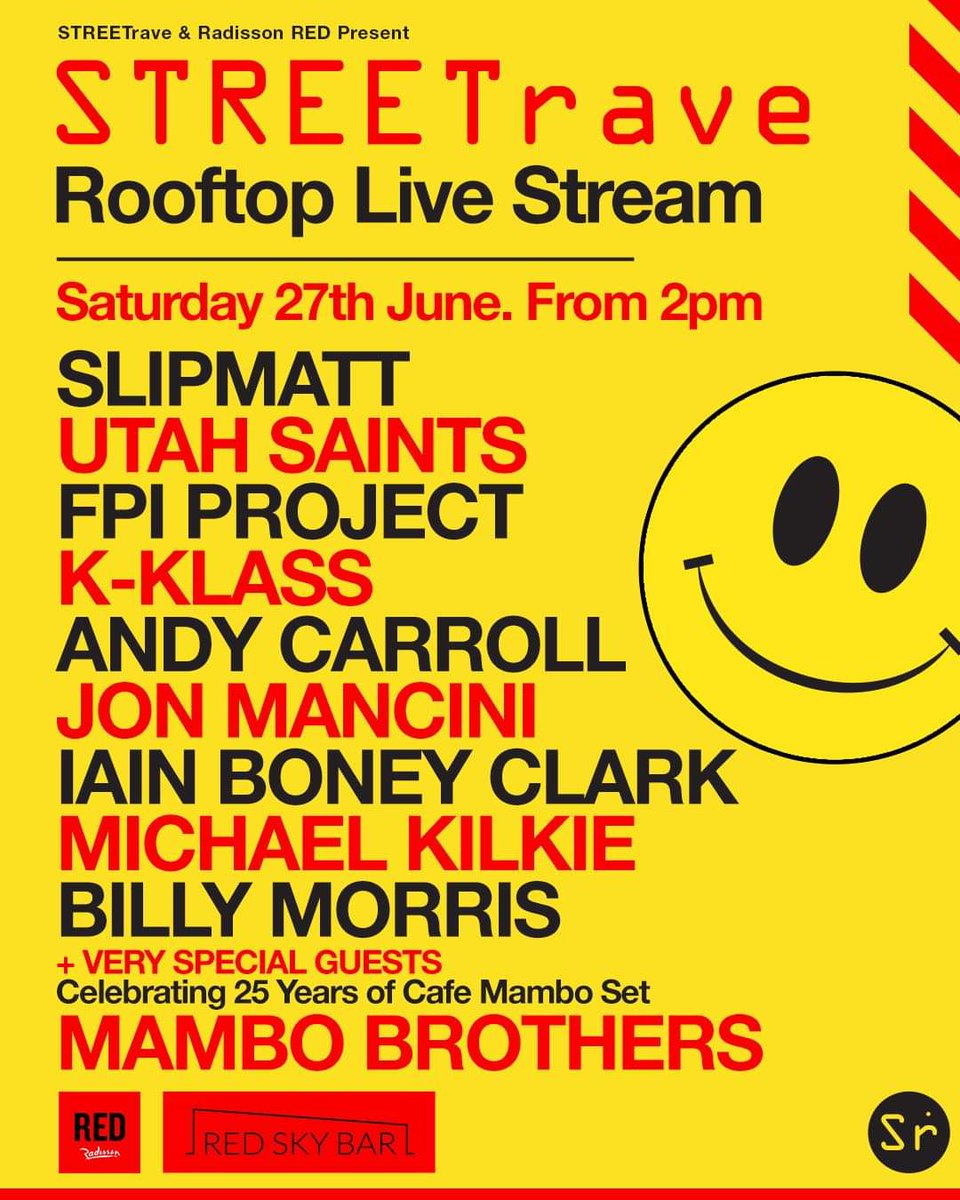 Garry42779's tweet photo. @leeannelewis79 @BBCSounds @glastonbury @Carl_Cox Meanwhile, in Glasgow

Due to lockdown, live streaming from the rooftop at @RadissonREDGla all in aid of @GCH_Charity 

@UtahSaints
@MichaelKilkie
@JonMancini1
@Kklassuk

#Choooooooooon 

https://t.co/1h4iN7MSQg https://t.co/8H2Yj1IXIW