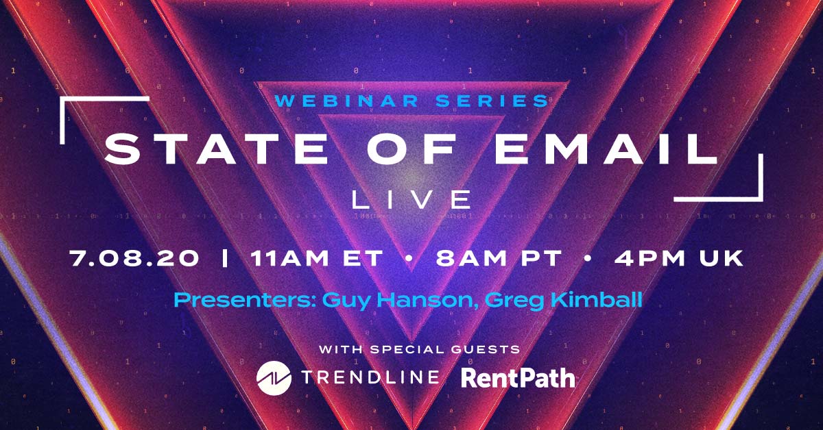 TrustValidity's tweet photo. Join us on July 8 for our next #StateofEmail Live webinar, this time with special guests from @TrendlineI and @RentPathNetwork who will discuss #email marketing in industries facing economic challenges. Register here: https://t.co/1SWNN23cI2 https://t.co/mRgUU5ZApo