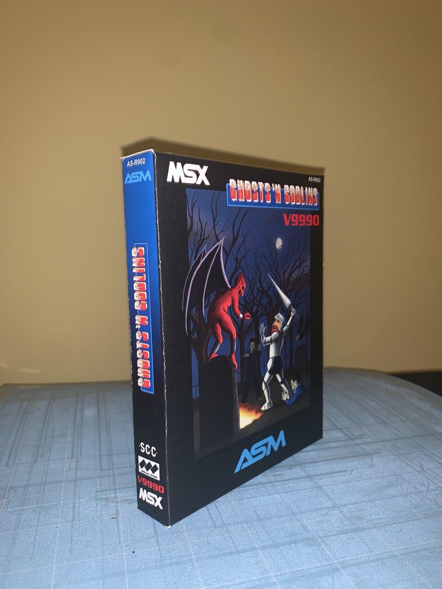 Dalekamistoso's tweet photo. Assembler me ha enviado algunas fotos de muestras que está ultimando para el boxart de su #GnG para #MSX antes de empezar la producción.

Creo que ha subido alguna de ellas pero aquí un par más como anticipo (son pruebas, la calidad final es mejor)

Y #MSXCalamar me ha dicho .... https://t.co/yzaS68BCsz