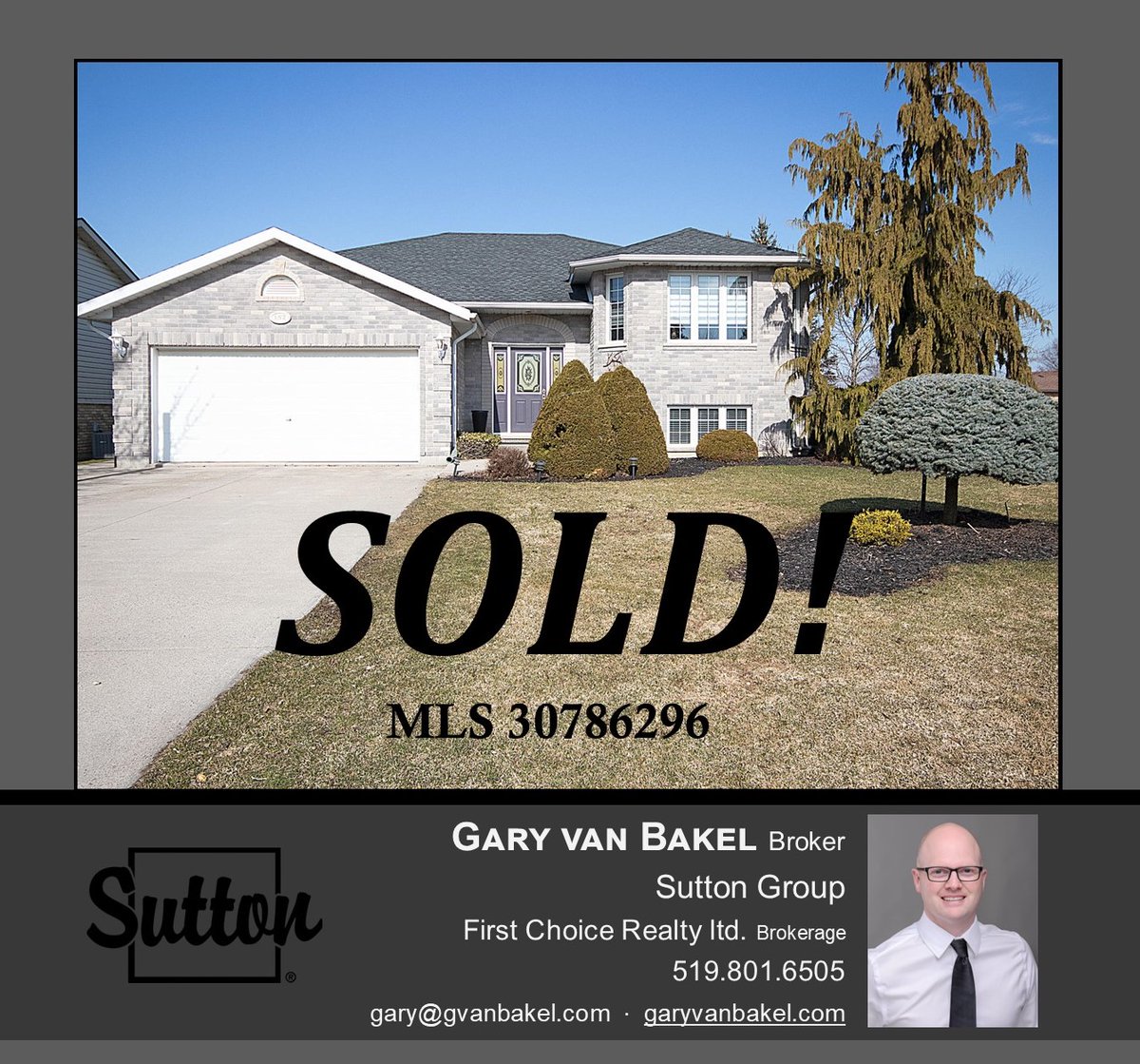 gvanbakel's tweet photo. JUST SOLD!
152 Blenheim Court, Mitchell
MLS # 30786296

#MitchellOntario #SuttonSold #TheSuttonTeam https://t.co/SK7NgJQsJH