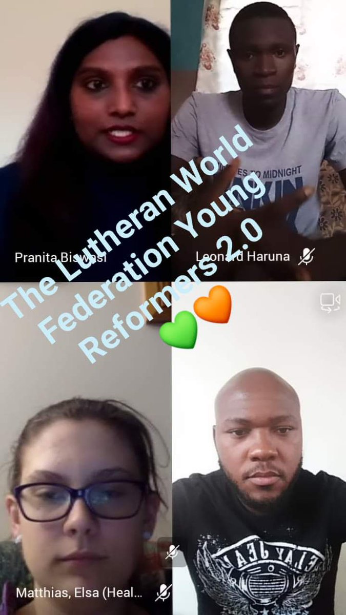 khulekanibiyel's tweet photo. The Lutheran World Federation Young Reformers 2.0
Today's session we heard from fellows from Nigeria, India, Brazil and Sweden. 💙💚🧡💛❤️ #GYRN #Youth @lutheranworld @LWFyouth https://t.co/N5zXvCYUzY