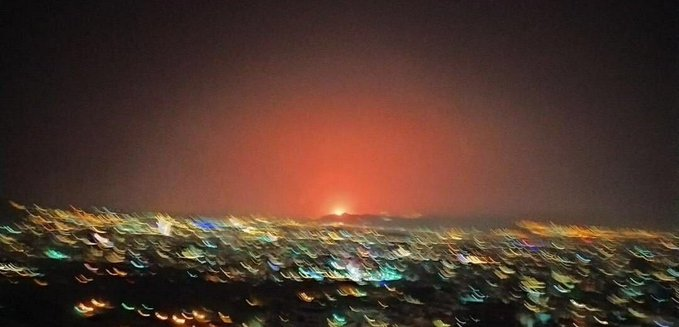 Can this massive explosion, with a huge orange-colored light, be the result of such a small rupture in this gas tank?It has even left the teflon tape on this valve intact.My take:Rest assured the regime in  #Iran is lying & covering up something big.