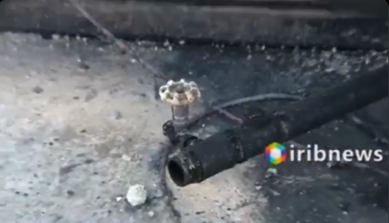  #Iran's regime claims this was a gas tank.-Do they use simple gate valves at sensitive gas tank sites?-And why didn't the massive explosion burn the paint of these ruptured tanks?-And shouldn't these tanks be blown to pieces after that huge blast?