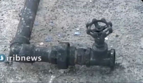  #Iran's regime claims this was a gas tank.-Do they use simple gate valves at sensitive gas tank sites?-And why didn't the massive explosion burn the paint of these ruptured tanks?-And shouldn't these tanks be blown to pieces after that huge blast?