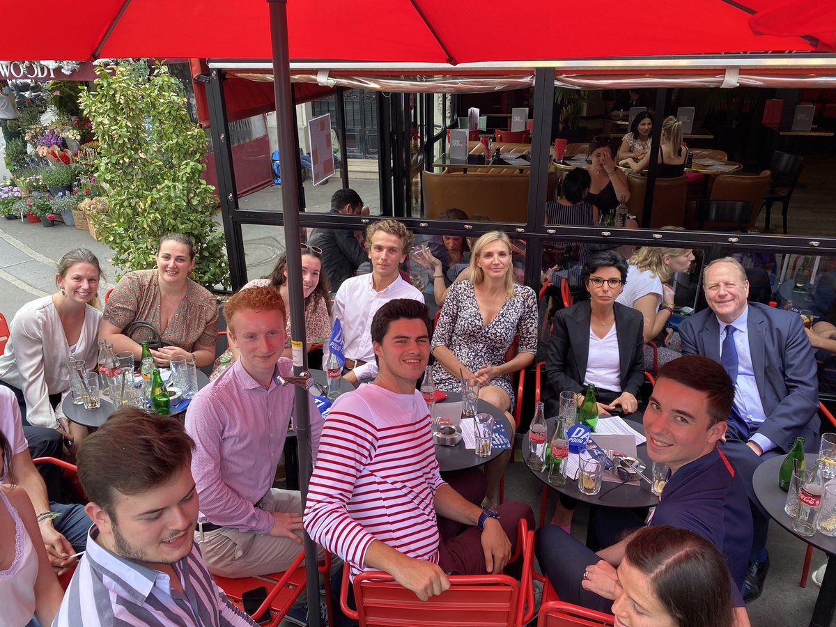 JeunesRepsPa15's tweet photo. 📍Derniers instants de campagne avant de changer Paris &amp; le 15ème - retour au Café Dupont, là où tout a commencé, avec @AgnesEvren, @datirachida, @Philippe_Goujon et la très soudée équipe des @JeunesavecDati du 15ème !

Le 28 juin, votons utile, votons détermination ! 🗳💪🏻✅ https://t.co/AcU6egguj4