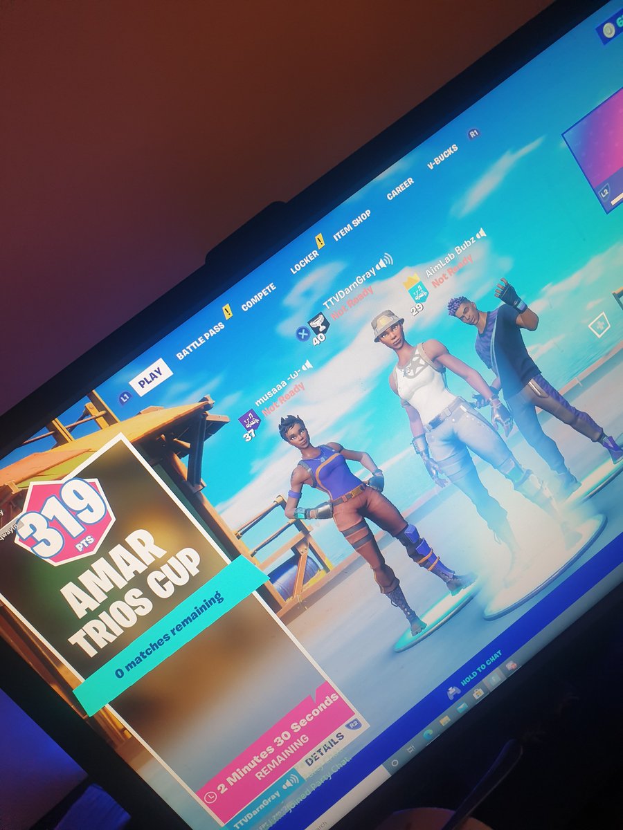 TTVDarnGray's tweet photo. First tournament with new trio not bad for no practice and just hopped right in lol https://t.co/MwMJVlQtoI