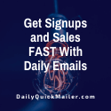 digibizmart's tweet photo. Daily Quick Mailer lets you email everyday, even if you're a free member! They care about the results that ALL members get. Get more traffic for signups and sales!

#Affiliates, Make your time count w Daily Quick Mailer!

#Digital #MarketingDigital #ad

https://t.co/oBI1pRIToK https://t.co/sTedCvYbRP