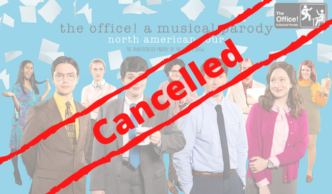 SaultCTC's tweet photo. The Office! A Musical Parody that was rescheduled for March 2021 has been cancelled.

If you have tickets, please contact saultctc@shaw.ca for a refund. We apologize for the inconvenience in these unforeseen circumstances. https://t.co/0AXfCDgFll