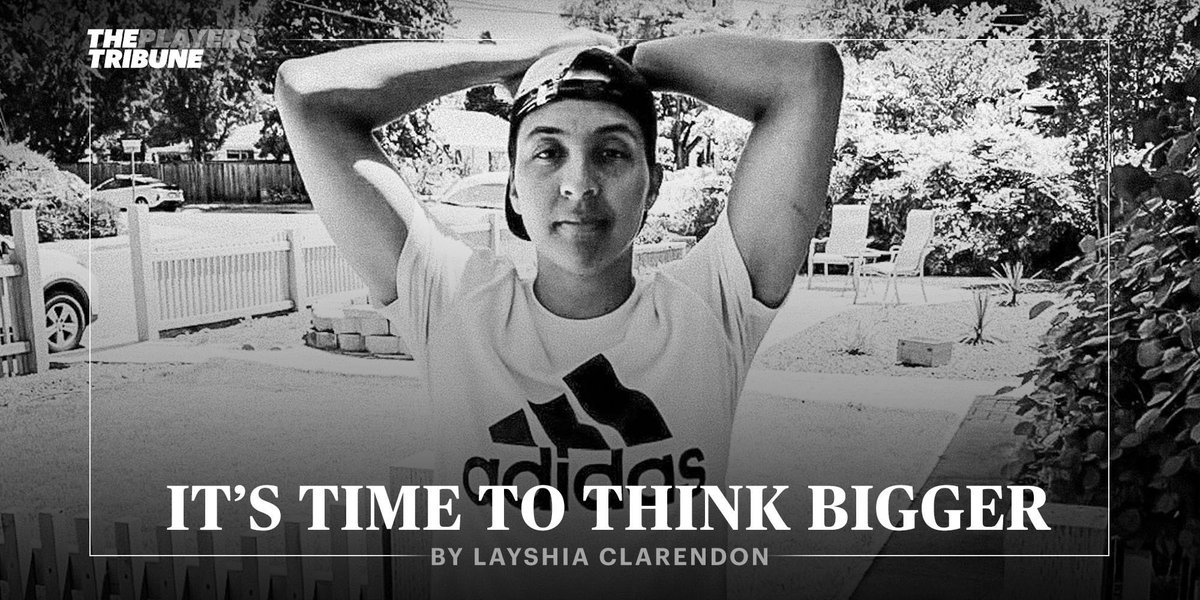 Layshiac's tweet photo. Always a privilege to tell my story! Wanted to shed light on how these issues show up in our every day lives and offer some hope to reimagine the world we WANT to live in!  @PlayersTribune https://t.co/o9hYWyylV0 https://t.co/qfq6gwsOGV
