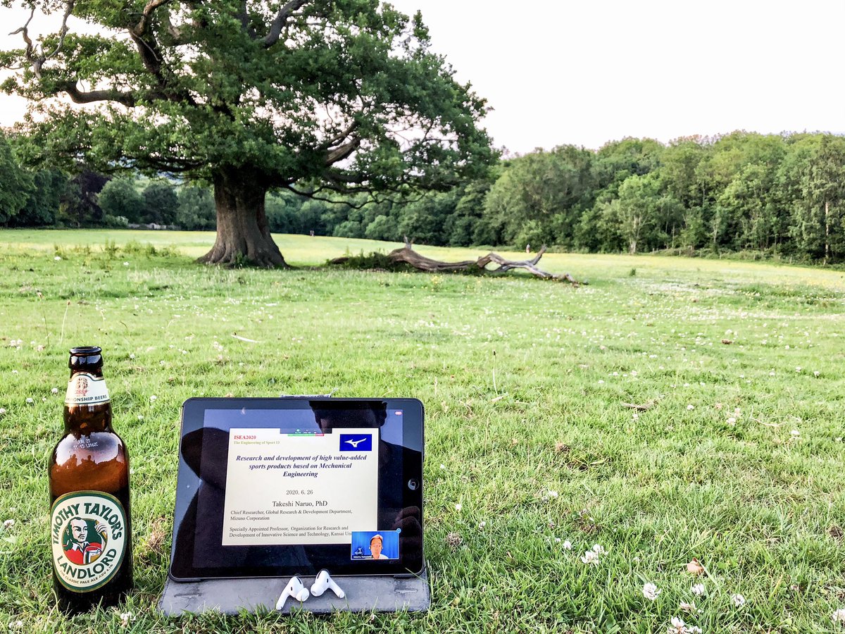 Tuning into the final #ISEA2020 keynote outdoors this evening thanks to some portable tech 😊Thank you to all involved in delivering #ISEA2020 - I’m very much looking forward to #ISEA2022

#sportsengineering #sportstechnology #sheffield